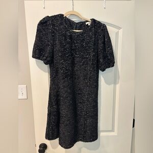 Entro Black Textured Mini Dress